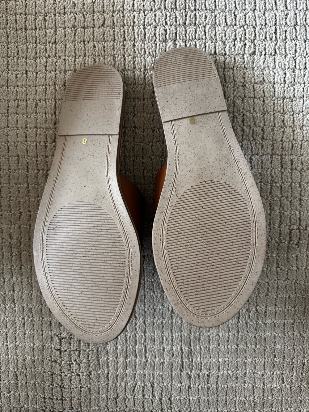 Steve Madden Cognac Brown Slide Sandals - Picture 4 of 4